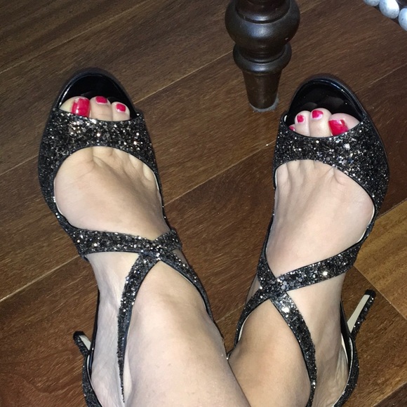 Jimmy Choo Shoes - New Jimmy Choo Emily Glitter Heels 7.5 (37.5)